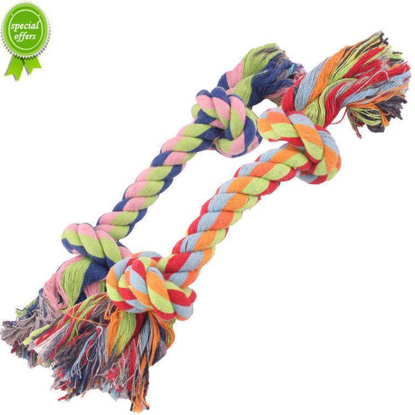 new pet product for dog pet supplies puppy dogs cotton linen braided bone rope clean molar chew knot play toys large small dogs toys