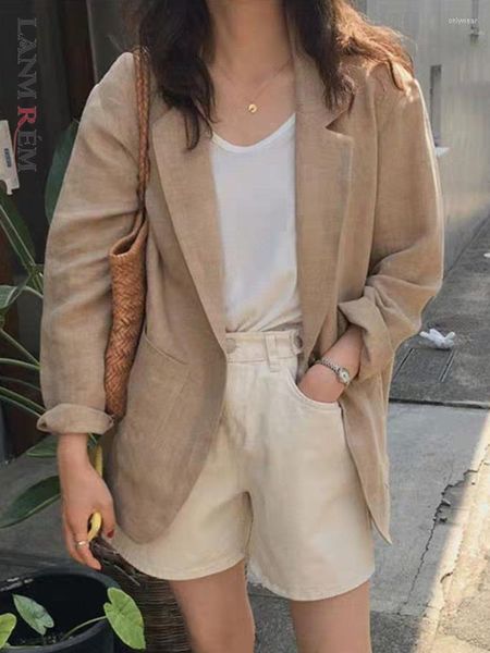 Women' Suits LANMREM Retro Blazer Coat For Women Spliced Pockets Single Button Solid Coats Korean Female Clothing 2023 Spring 2YA2055, Khaki
Women' Suits LANMREM Retro Blazer Coat For Women Spliced Pockets Single Button Solid Coats Korean Female Clothing 2023 Spring 2YA2055, Khaki