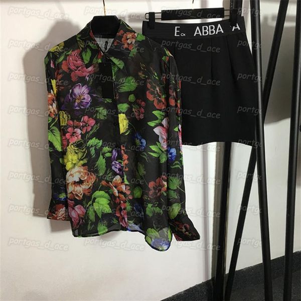 floral women t shirt skirt set trendy long sleeve lapel blouse black mini skirts2213
floral women t shirt skirt set trendy long sleeve lapel blouse black mini skirts2213