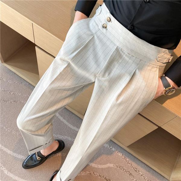 blazers 2022 spring autumn new fashion striped suit pants for mens high waist button trouser male formal business wedding casual pants, White;black
blazers 2022 spring autumn new fashion striped suit pants for mens high waist button trouser male formal business wedding casual pants, White;black