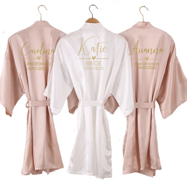 women's sleepwear quick custom name date bridal party robe satin women diy luxury gold foil writing kimono short team bridesmaid robe 2, Black;red
women's sleepwear quick custom name date bridal party robe satin women diy luxury gold foil writing kimono short team bridesmaid robe 2, Black;red
