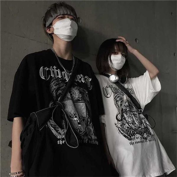 24% off street oversize short men's ins fashion dark black print hip hop loose half sleeve t-shirt, White;black
24% off street oversize short men's ins fashion dark black print hip hop loose half sleeve t-shirt, White;black