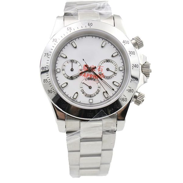 mens watch all subdials work quality factory 40mm automatic mechanical movement sapphire glass mens white dial watches203q, Slivery;brown
mens watch all subdials work quality factory 40mm automatic mechanical movement sapphire glass mens white dial watches203q, Slivery;brown