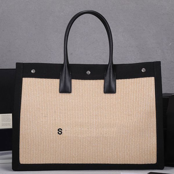 woven shopping bags large capacity tote bag designer draft handbag embroidered letter printing hasp leather handle women luxury travel beach
woven shopping bags large capacity tote bag designer draft handbag embroidered letter printing hasp leather handle women luxury travel beach