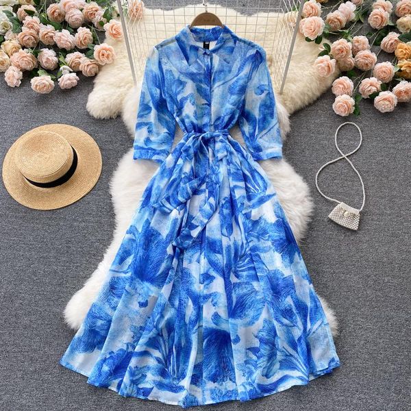 dresses aibeautyer new autumn a line polo collar lady full dress casual slim floral print pullover midcalf high waist women dresses, Black;gray
dresses aibeautyer new autumn a line polo collar lady full dress casual slim floral print pullover midcalf high waist women dresses, Black;gray