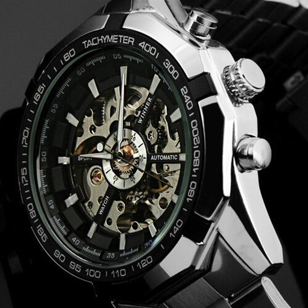 2022 winner brand luxury sport men automatic skeleton mechanical military watch men full steel stainless band reloj281w, Slivery;brown
2022 winner brand luxury sport men automatic skeleton mechanical military watch men full steel stainless band reloj281w, Slivery;brown