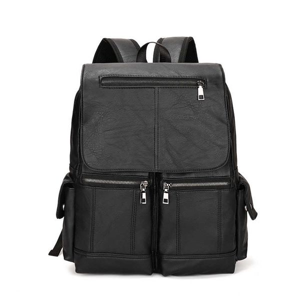 new pu leather backpack men's fashion college student schoolbag leisure computer bag 230411
new pu leather backpack men's fashion college student schoolbag leisure computer bag 230411
