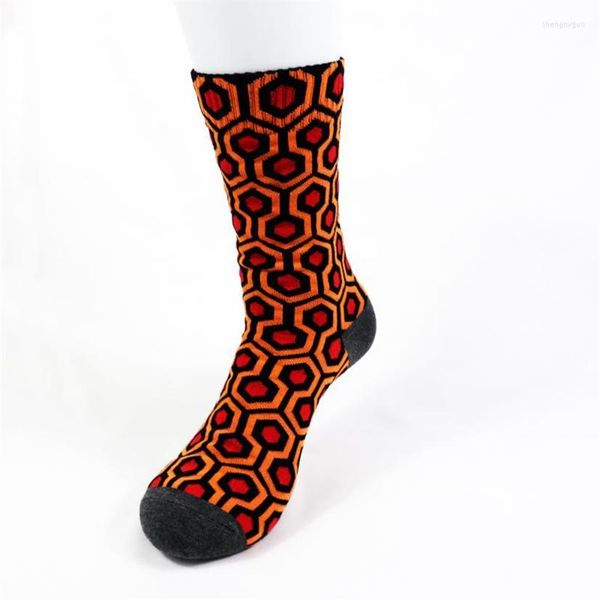 men's socks men's overlook el the shining carpet cult movie streetwear men cotton hexagon pattern socksmen's231q, Black
men's socks men's overlook el the shining carpet cult movie streetwear men cotton hexagon pattern socksmen's231q, Black