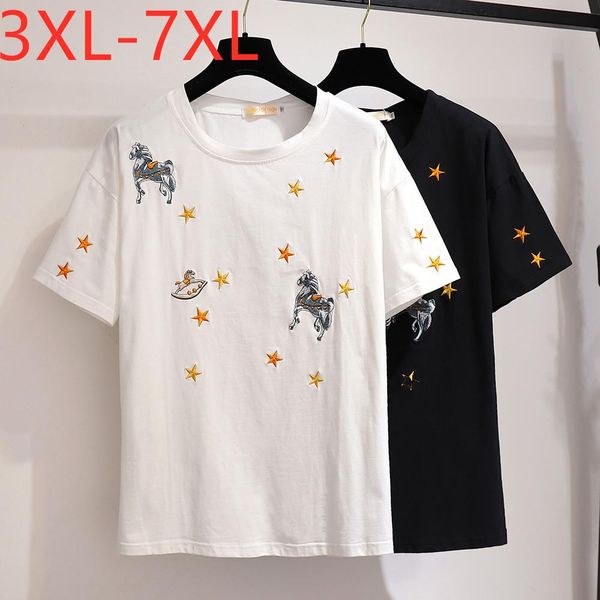 t-shirt new 2021 summer plus size for women large loose casual short sleeve black white cotton star tshirt 3xl 4xl 5xl 6xl 7xl
t-shirt new 2021 summer plus size for women large loose casual short sleeve black white cotton star tshirt 3xl 4xl 5xl 6xl 7xl