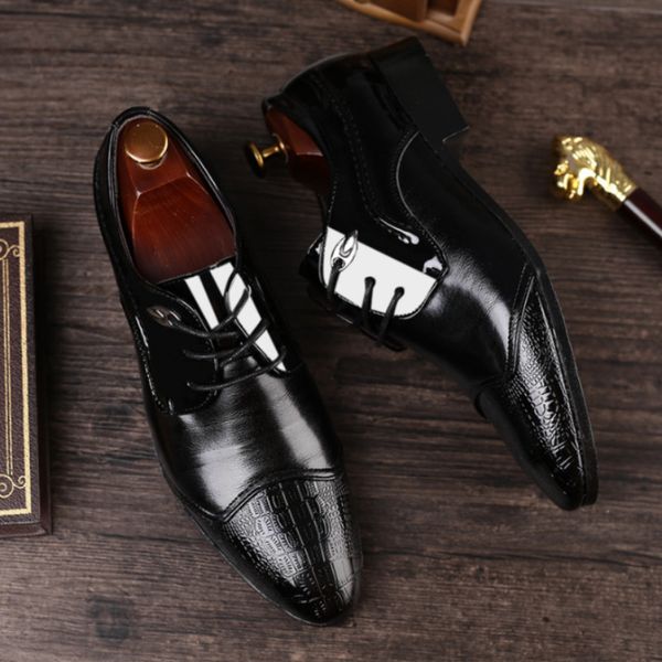 dress shoes est italian oxford men luxury patent leather wedding pointed classic derbies plus size48 zapatos hombre 230422, Black
dress shoes est italian oxford men luxury patent leather wedding pointed classic derbies plus size48 zapatos hombre 230422, Black