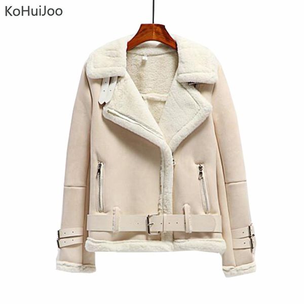 jackets kohuijoo winter suede jacket women thick warm fashion zipper motorcycle lambs wool coat female shearling overcoat, Black;brown
jackets kohuijoo winter suede jacket women thick warm fashion zipper motorcycle lambs wool coat female shearling overcoat, Black;brown