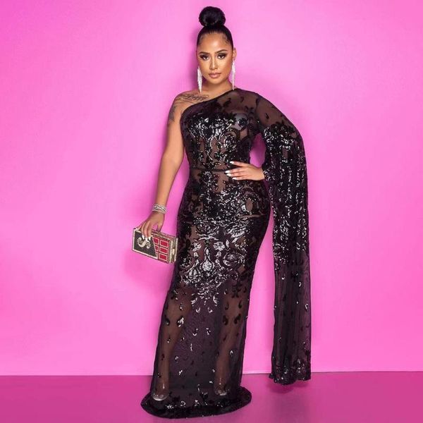 dresses felyn 2021 new design dress solid sequins one shoulder cloak sleeve celebrity party maxi dress vestidos, Black;gray
dresses felyn 2021 new design dress solid sequins one shoulder cloak sleeve celebrity party maxi dress vestidos, Black;gray