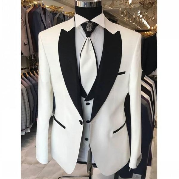 blazers special large tie costume homme one button men suits wedding tuxedo terno masculino prom groom slim fit blazer 3 pieces, White;black
blazers special large tie costume homme one button men suits wedding tuxedo terno masculino prom groom slim fit blazer 3 pieces, White;black