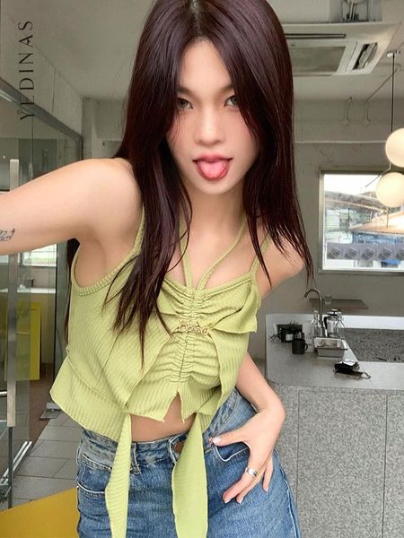 t-shirt yedinas sleeveless halter irregular asymmetrical camis crop 2022 summer y2k egirls streetwear tank cropped feminino, White
t-shirt yedinas sleeveless halter irregular asymmetrical camis crop 2022 summer y2k egirls streetwear tank cropped feminino, White