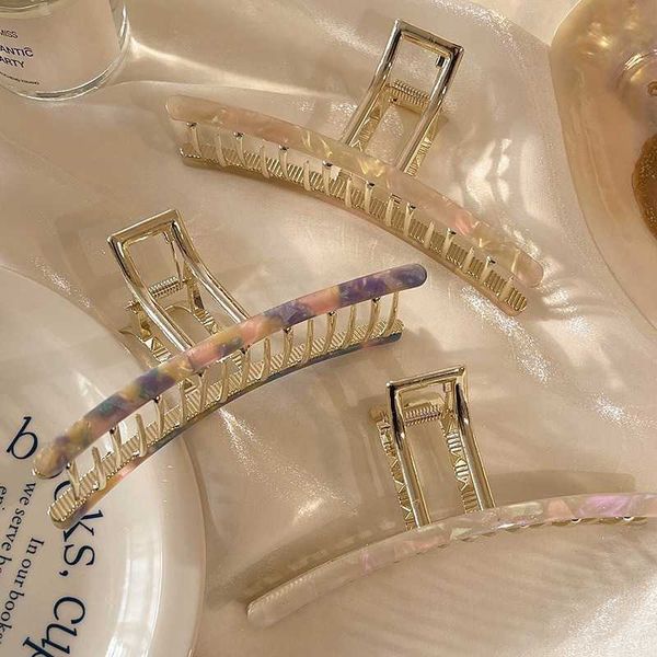 pink barrette korean version large acetate metal plate hair clasp with elegant temperament back brain spoon clip headwear hair volume large, Golden;silver
pink barrette korean version large acetate metal plate hair clasp with elegant temperament back brain spoon clip headwear hair volume large, Golden;silver