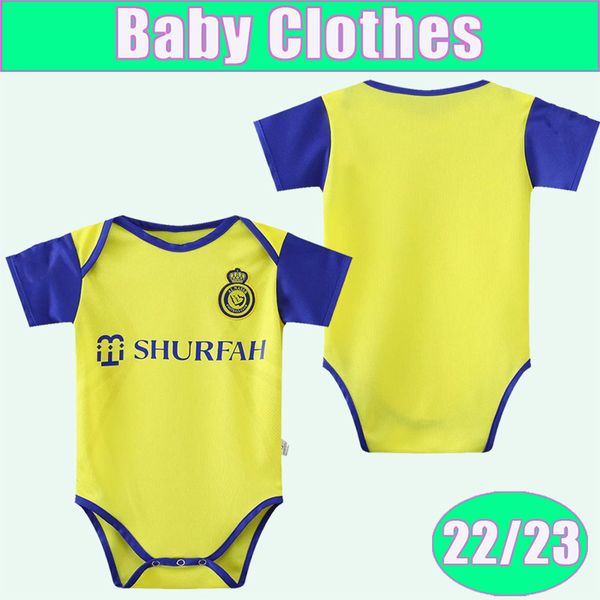22 23 al nassr fc baby clothes soccer jerseys ronaldo home yellow version football shirt short sleeves uniforms, Black
22 23 al nassr fc baby clothes soccer jerseys ronaldo home yellow version football shirt short sleeves uniforms, Black