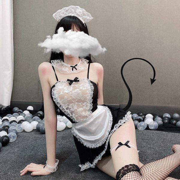 set bed uniform seduction pajamas role playing passion transparent lace bow maid passion outfit erotic lingerie 230422, Red;black
set bed uniform seduction pajamas role playing passion transparent lace bow maid passion outfit erotic lingerie 230422, Red;black