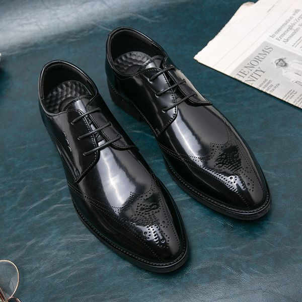 dress shoes oxford for men wedding black brown laceup round toe spring autumn handmade pu leather size 3848 230422
dress shoes oxford for men wedding black brown laceup round toe spring autumn handmade pu leather size 3848 230422