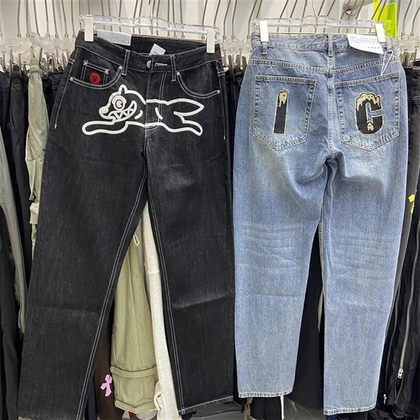 real pics black blue high street denim pants embroidered leather men stretch fashion casual men's jeans230j, Black;brown
real pics black blue high street denim pants embroidered leather men stretch fashion casual men's jeans230j, Black;brown