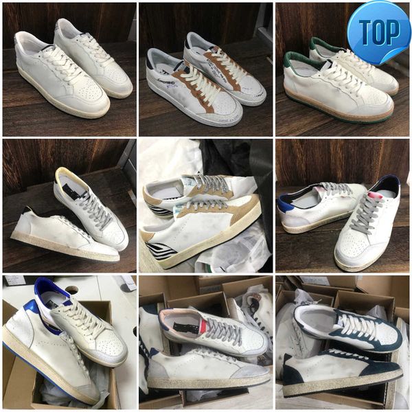 new season ball star sneakers sport casual shoes classic do old dirty fashion men women super star white leather quality luxury, Black
new season ball star sneakers sport casual shoes classic do old dirty fashion men women super star white leather quality luxury, Black
