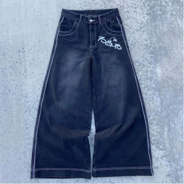 women's jeans graffiti print retro high waist wide leg jean's street straight loose casual mopping denim trouser ins 230422, Blue
women's jeans graffiti print retro high waist wide leg jean's street straight loose casual mopping denim trouser ins 230422, Blue