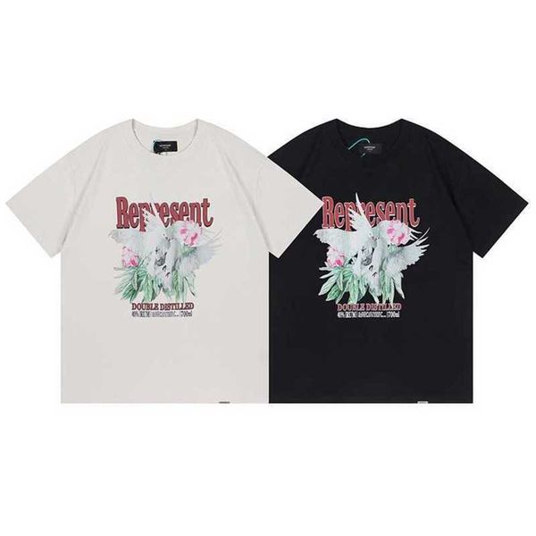 20% off represent two dove printed short sleeve street large loose fashion t-shirt for men and women, White;black
20% off represent two dove printed short sleeve street large loose fashion t-shirt for men and women, White;black