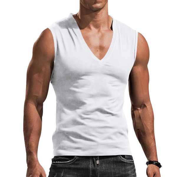 hhmen's t shirts 2023 summer euro men's solid v-neck tank casual breathable sleeveless t-shirt vest streetwear mens hhh 1rio, White;black
hhmen's t shirts 2023 summer euro men's solid v-neck tank casual breathable sleeveless t-shirt vest streetwear mens hhh 1rio, White;black