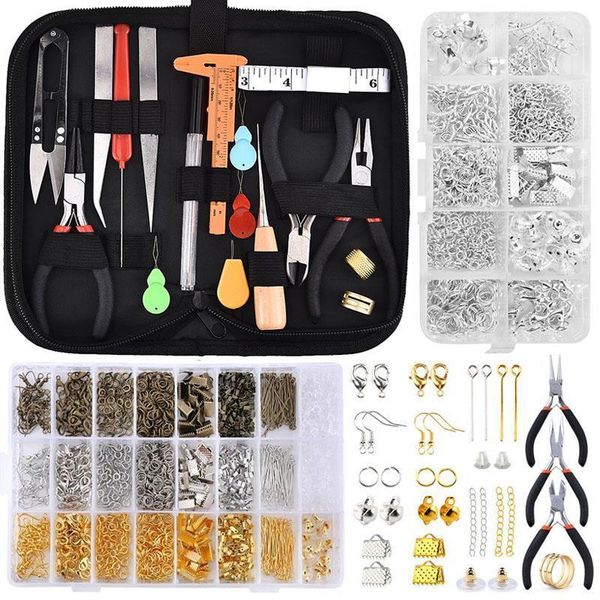 chains jewelry making supplies kit plier earing hooks open jump rings lobster clasps crimp beads diy tools accessories sets 230422, Silver
chains jewelry making supplies kit plier earing hooks open jump rings lobster clasps crimp beads diy tools accessories sets 230422, Silver