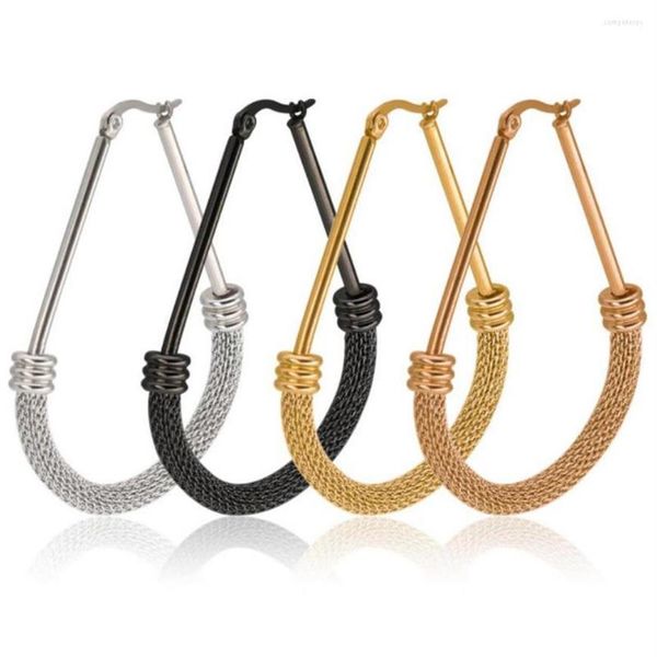 hoop earrings four colors half mesh for women pendientes stainless steel big earings fashion jewelry brincos bijoux femme 228q, Golden;silver
hoop earrings four colors half mesh for women pendientes stainless steel big earings fashion jewelry brincos bijoux femme 228q, Golden;silver