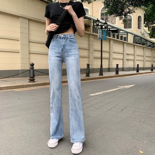 jeans dd2428 the new korean version of retro fashion highwaisted and slimmatched wideleg trousers jeans, Blue
jeans dd2428 the new korean version of retro fashion highwaisted and slimmatched wideleg trousers jeans, Blue