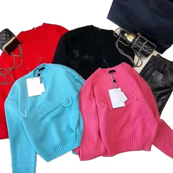 fashion women sweaters knitwear knit crow neck sweater pullover letter embroidered comfortable warm long sleeve clothing oversized women clo, White;black
fashion women sweaters knitwear knit crow neck sweater pullover letter embroidered comfortable warm long sleeve clothing oversized women clo, White;black