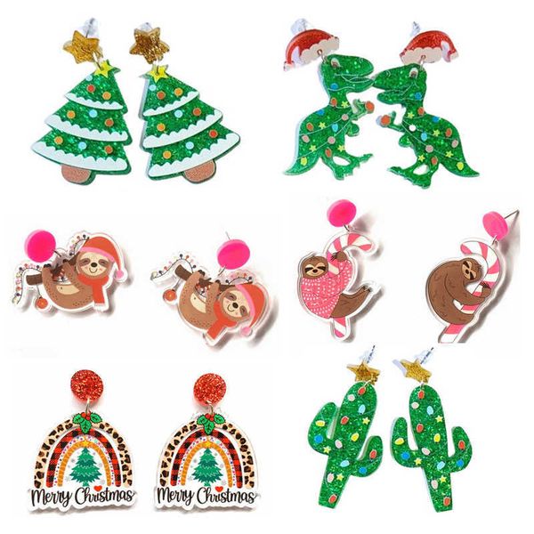 charm cute neon lights cactus christmas tree earrings for women xmas cartoon wearing hat dinosaur alpaca sloth acrylic earrings gift w0422, Golden
charm cute neon lights cactus christmas tree earrings for women xmas cartoon wearing hat dinosaur alpaca sloth acrylic earrings gift w0422, Golden