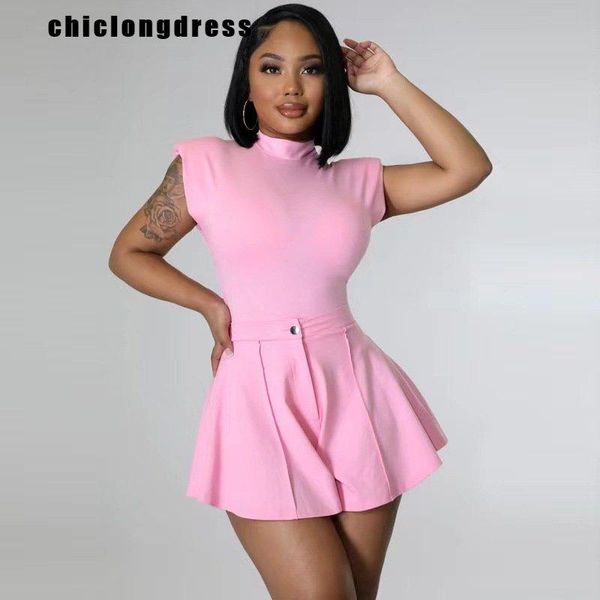 dress summer two piece set women fashion solid slim sleeveless wideleg shorts pants suit casual two piece set women, White
dress summer two piece set women fashion solid slim sleeveless wideleg shorts pants suit casual two piece set women, White