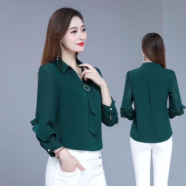 dress elegant womene chiffon blouses tie v neck urban office lady loose pullovers spring autumn long sleeves women's fashion shirt, White
dress elegant womene chiffon blouses tie v neck urban office lady loose pullovers spring autumn long sleeves women's fashion shirt, White