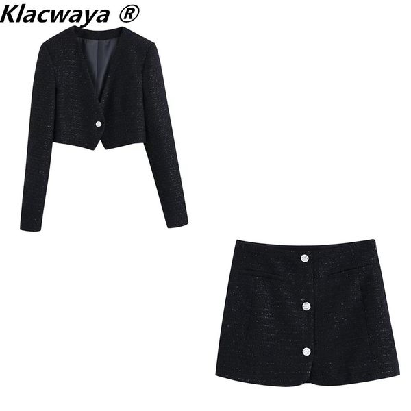 pants klacwaya women suit 2 piece set women black tweed suit cropped blazer with skirt female highwaisted skirts office lady sets, White
pants klacwaya women suit 2 piece set women black tweed suit cropped blazer with skirt female highwaisted skirts office lady sets, White