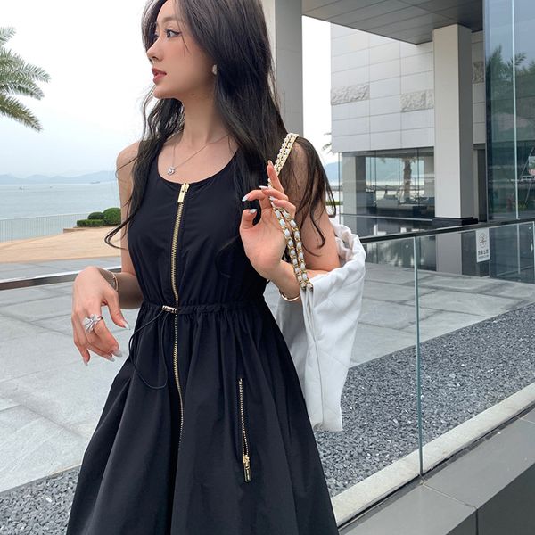 zipper designer dress women design dress summer sleeveless girls dress holiday casual long dress pocket dress, Black
zipper designer dress women design dress summer sleeveless girls dress holiday casual long dress pocket dress, Black