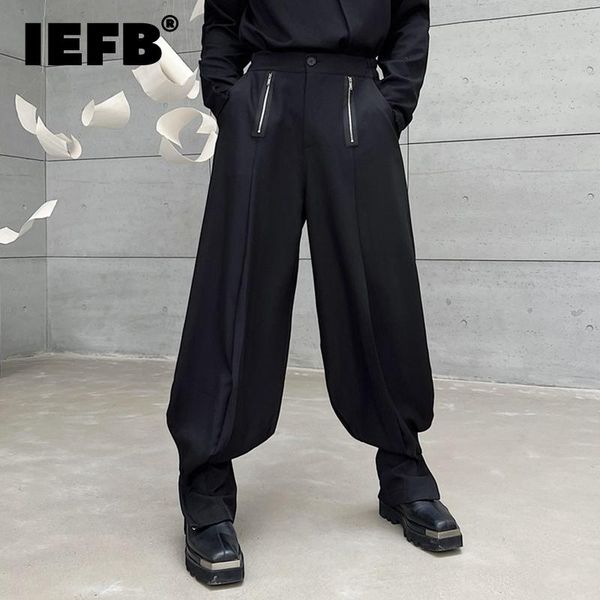 pants iefb new darkwear wide leg knickerbockers men pants zipper decoration casual fashionable 2022 solid color male trousers 9a5913, Black
pants iefb new darkwear wide leg knickerbockers men pants zipper decoration casual fashionable 2022 solid color male trousers 9a5913, Black