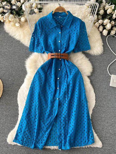 dresses singreiny hollow out vacation cotton dress short sleeves split bodycon deass female korean embroidery sashes retro long dress, Black;gray
dresses singreiny hollow out vacation cotton dress short sleeves split bodycon deass female korean embroidery sashes retro long dress, Black;gray