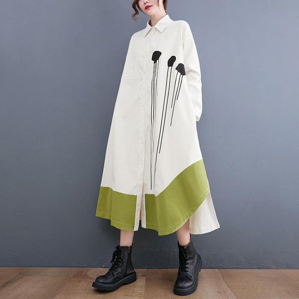 dresses black patchwork print shirt dresses for women long sleeve loose casual vintage dress fashion elegant clothing spring autumn 2022, Black;gray
dresses black patchwork print shirt dresses for women long sleeve loose casual vintage dress fashion elegant clothing spring autumn 2022, Black;gray