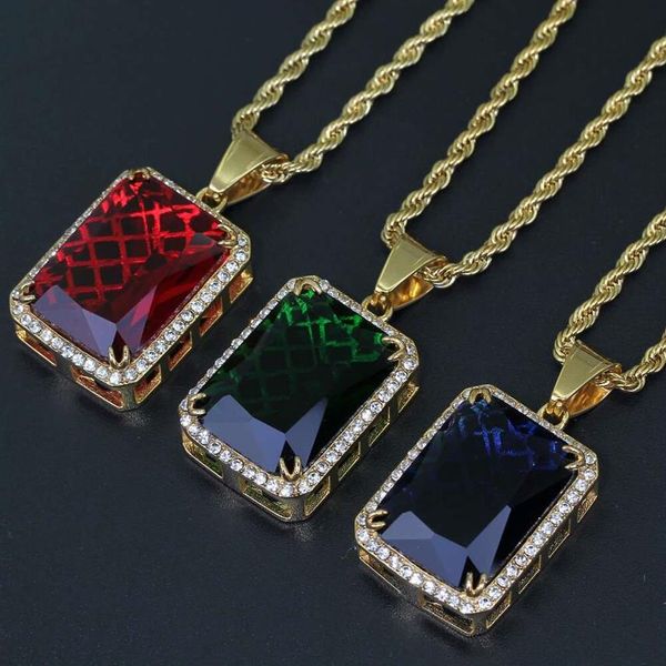 hip hop gem pendant necklaces for men women luxury green blue gemstone ruby pendants stainless steel colorful necklace jewelry lov2308, Silver
hip hop gem pendant necklaces for men women luxury green blue gemstone ruby pendants stainless steel colorful necklace jewelry lov2308, Silver