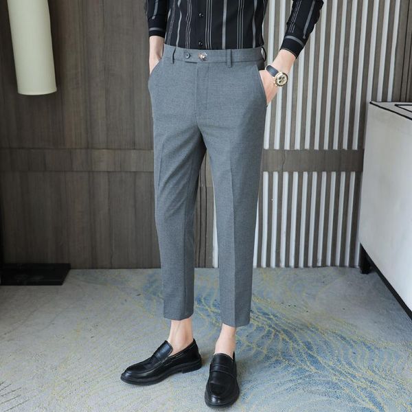 blazers pantalones hombre fashion 2022 new ankle length business formal wear office trousers men clothing slim fit casual suit pants 36, White;black
blazers pantalones hombre fashion 2022 new ankle length business formal wear office trousers men clothing slim fit casual suit pants 36, White;black