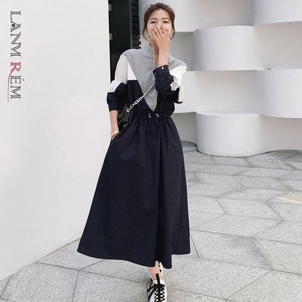 dresses lanmrem 2022 autumn korean style longsleeved midlength fashion design contrast color drawstring stitching dresses female 2w144, Black;gray
dresses lanmrem 2022 autumn korean style longsleeved midlength fashion design contrast color drawstring stitching dresses female 2w144, Black;gray