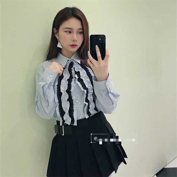 24% off family's early autumn new classic plaid lace shirt patchwork pleated short skirt fashion versatile two piece set, White
24% off family's early autumn new classic plaid lace shirt patchwork pleated short skirt fashion versatile two piece set, White