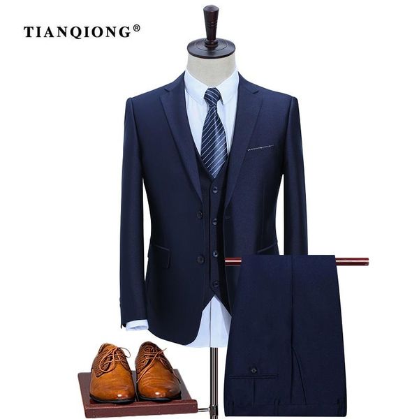 blazers tian qiong new men suits slim custom fit tuxedo brand fashion bridegroon business dress wedding suit blazer(jackets+pants+vest), White;black
blazers tian qiong new men suits slim custom fit tuxedo brand fashion bridegroon business dress wedding suit blazer(jackets+pants+vest), White;black