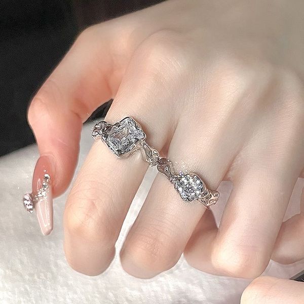 engagement rings for women couple rings irregular fold wear fold zircon personality open ring senior feeling band rings promise rings weddin, Silver
engagement rings for women couple rings irregular fold wear fold zircon personality open ring senior feeling band rings promise rings weddin, Silver
