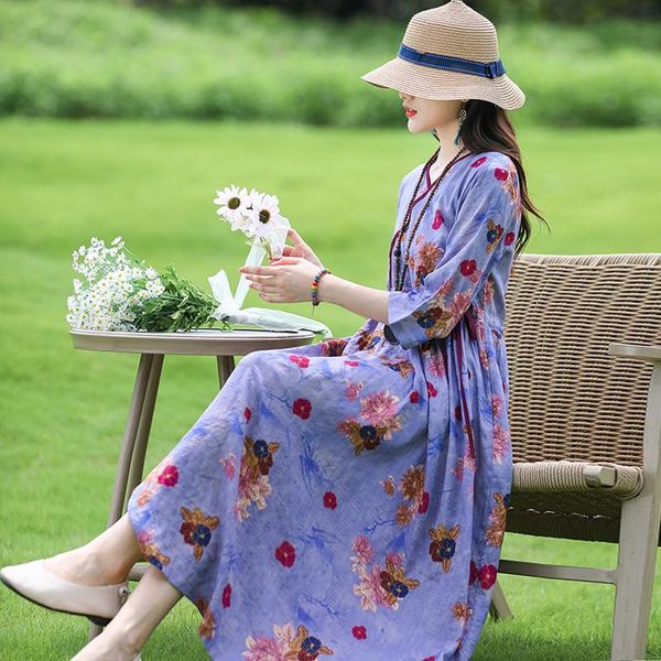 dresses 2023 new arrival thin soft cotton linen print floral prairie chic fashion women spring summer dress holiday travel casual dress, Black;gray
dresses 2023 new arrival thin soft cotton linen print floral prairie chic fashion women spring summer dress holiday travel casual dress, Black;gray