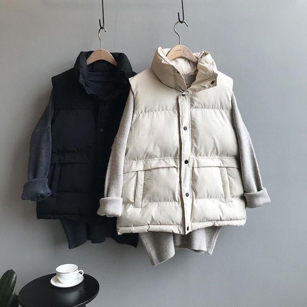 vests 2022 autumn and winter new korean version loose short down cotton vest coat female joker vest bread clothing, Black;white
vests 2022 autumn and winter new korean version loose short down cotton vest coat female joker vest bread clothing, Black;white