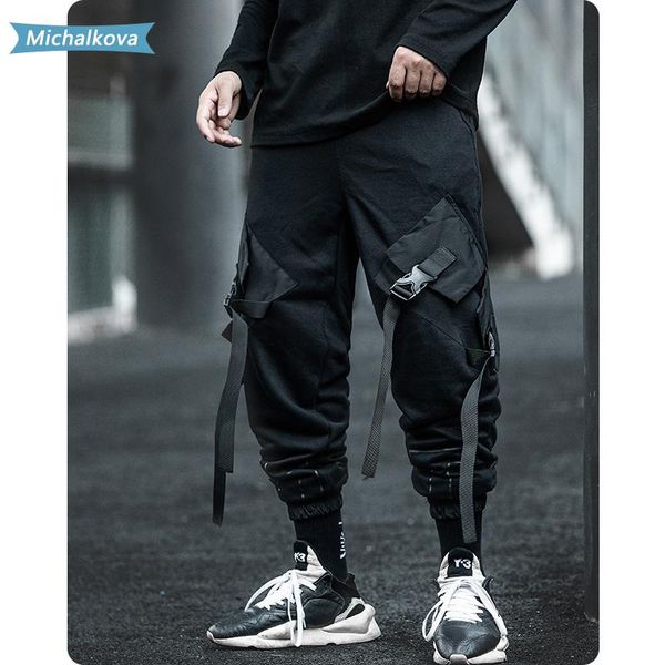 pants belt multi pocket hiphop cargo pants joggers men's clothes ribbon elastic waist harajuku streetwear joggers trousers techwear, Black
pants belt multi pocket hiphop cargo pants joggers men's clothes ribbon elastic waist harajuku streetwear joggers trousers techwear, Black