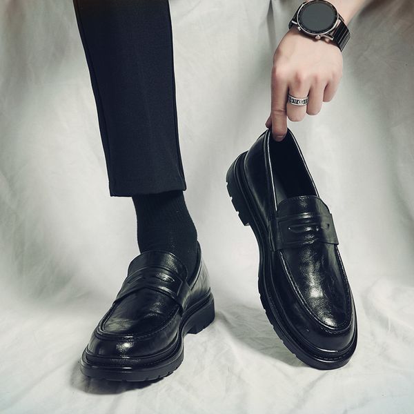dress shoes men's dress shoes spring slip on leather men's lefse heightening soft luxury formal office wedding 230422, Black
dress shoes men's dress shoes spring slip on leather men's lefse heightening soft luxury formal office wedding 230422, Black