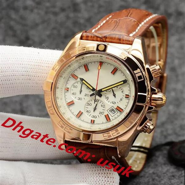 3a quality mens watch 44mm chronomat b01 chronograph vk quartz movement rose gold silver dial 50th anniversary men watches leather235y, Slivery;brown
3a quality mens watch 44mm chronomat b01 chronograph vk quartz movement rose gold silver dial 50th anniversary men watches leather235y, Slivery;brown